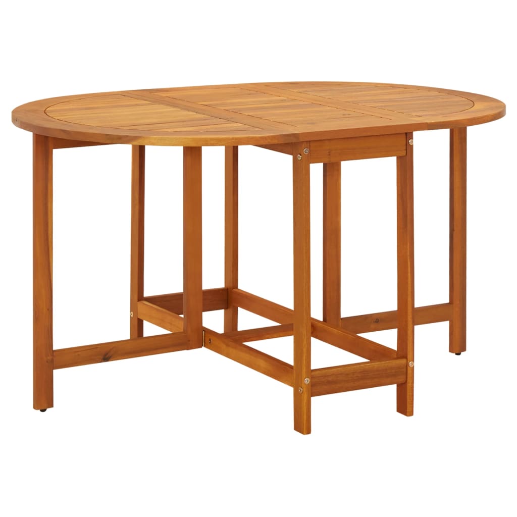 vidaXL Vonkajší oválny stôl z akáciového dreva