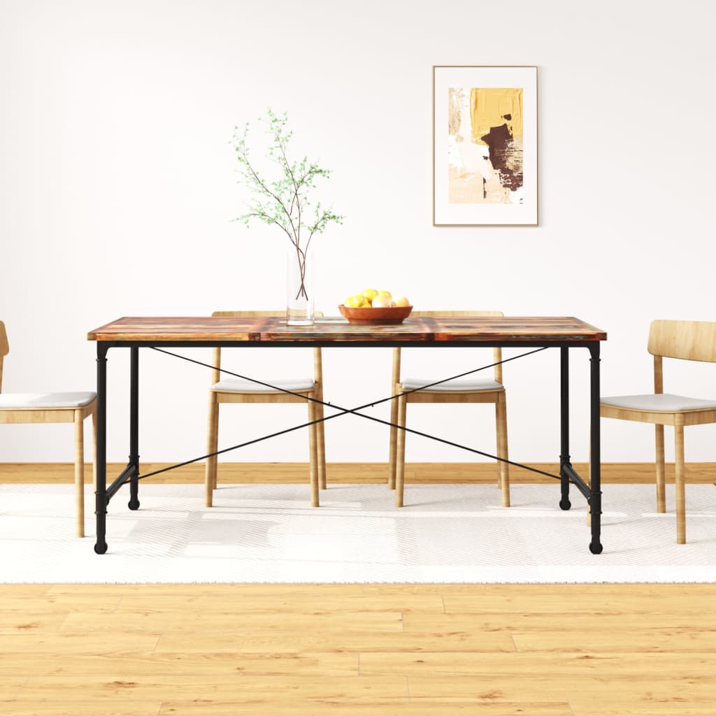 vidaXL Jedálenský stôl, masívne recyklované drevo, 180 cm               