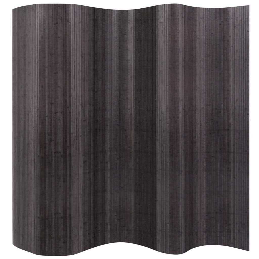 vidaXL Paraván z bambusu, šedý, 250x195 cm