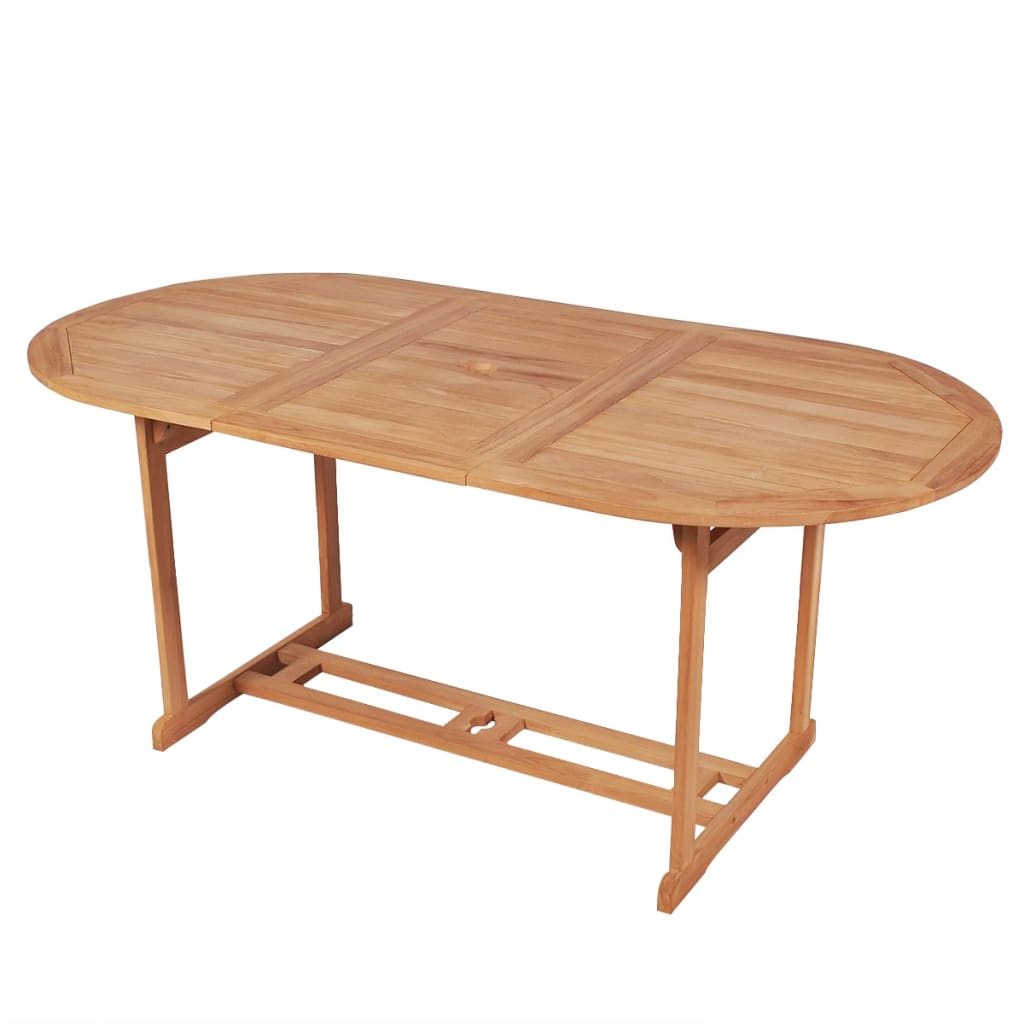 vidaXL Vonkajší jedálenský stôl z teakového dreva, 180x90x75 cm