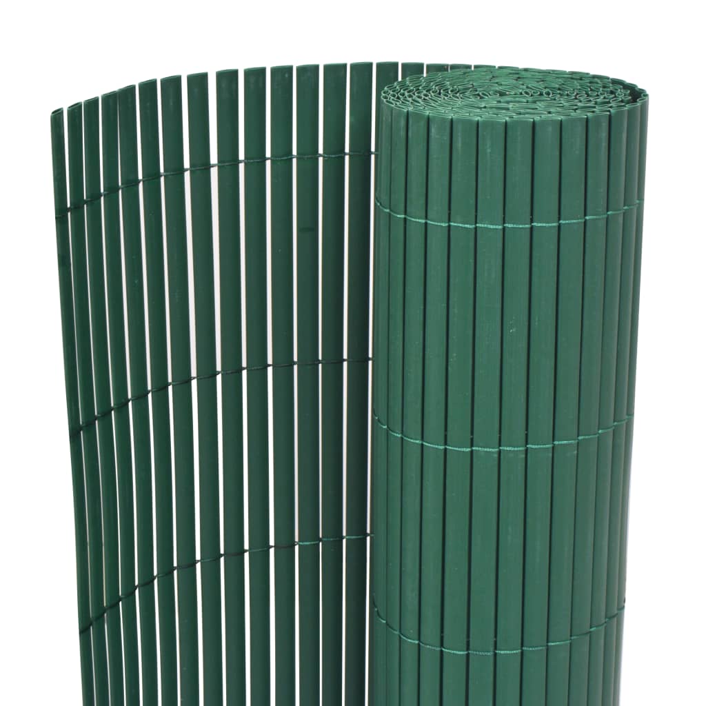vidaXL Zelený obojstranný záhradný plot, 90x500 cm