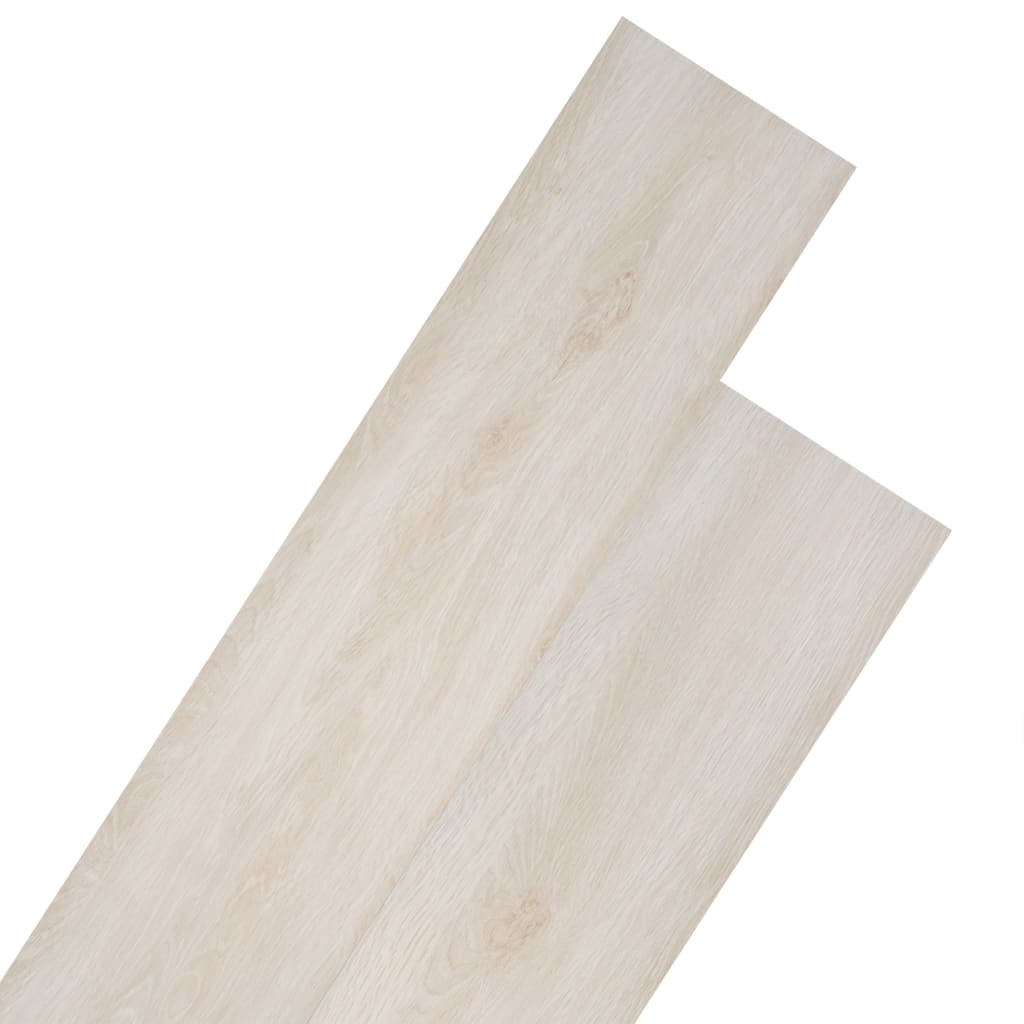 vidaXL Podlahové dosky z PVC 5,26 m², 2 mm, klasický biely dub