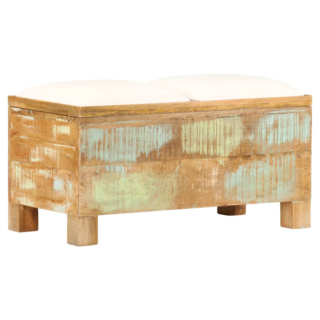 vidaXL Úložná lavica z recyklovaného dreva, 80x40x40 cm