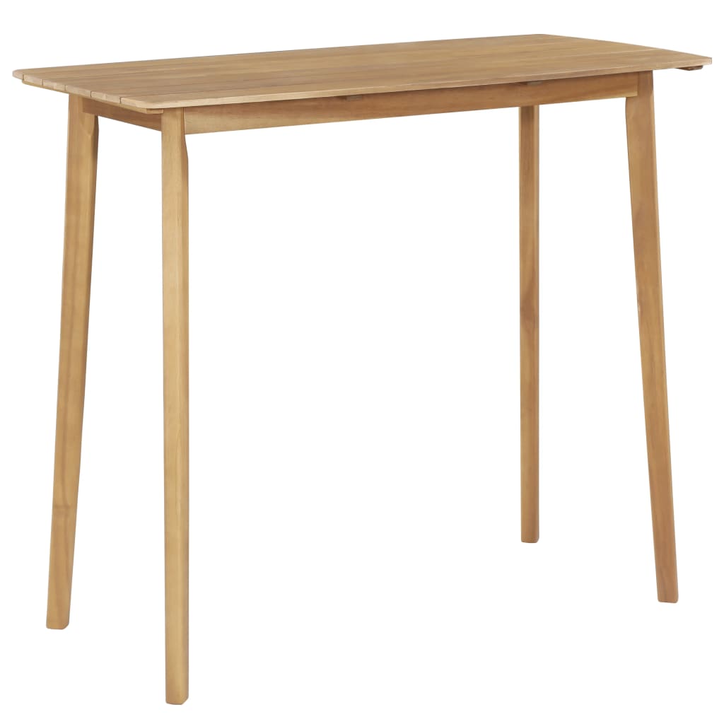 vidaXL Barový stolík, masívne akáciové drevo 120x60x105 cm