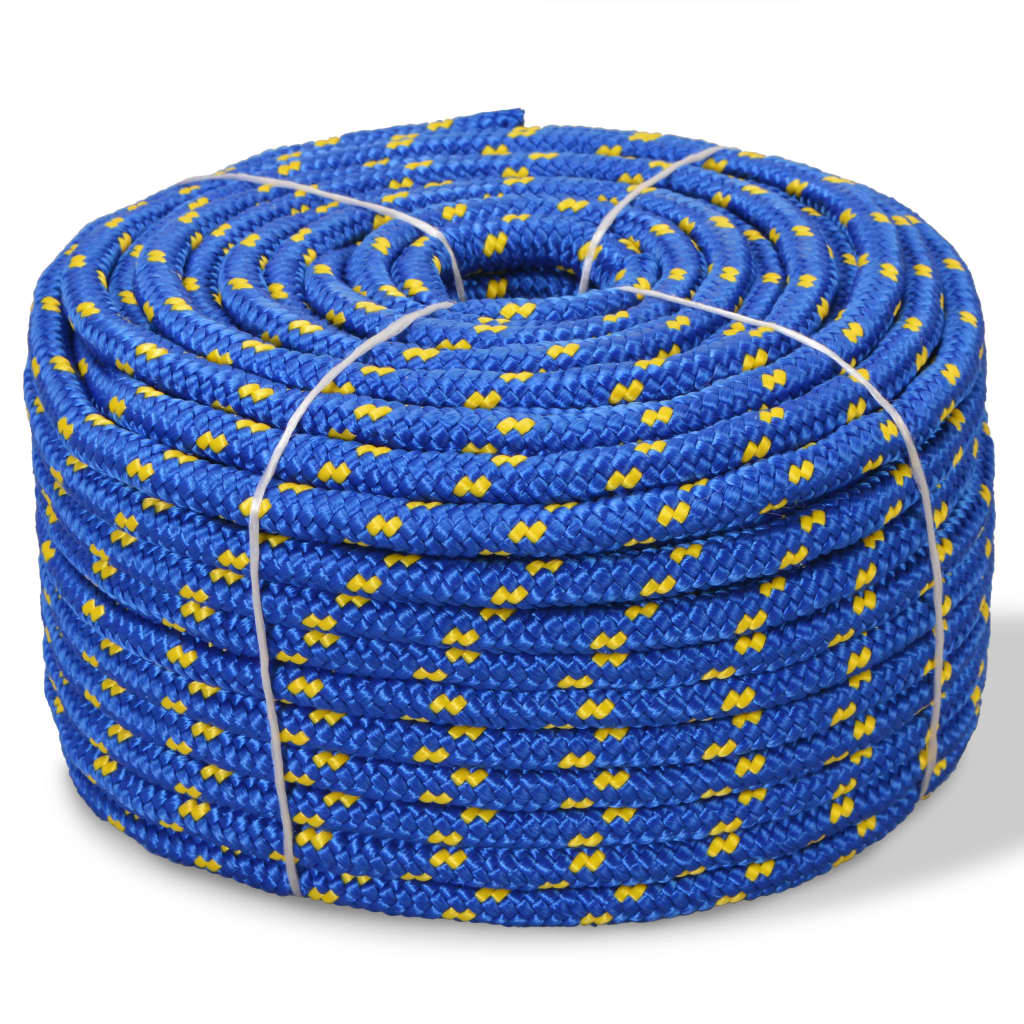 vidaXL Lodné polypropylénové lano 16 mm 250 m modré