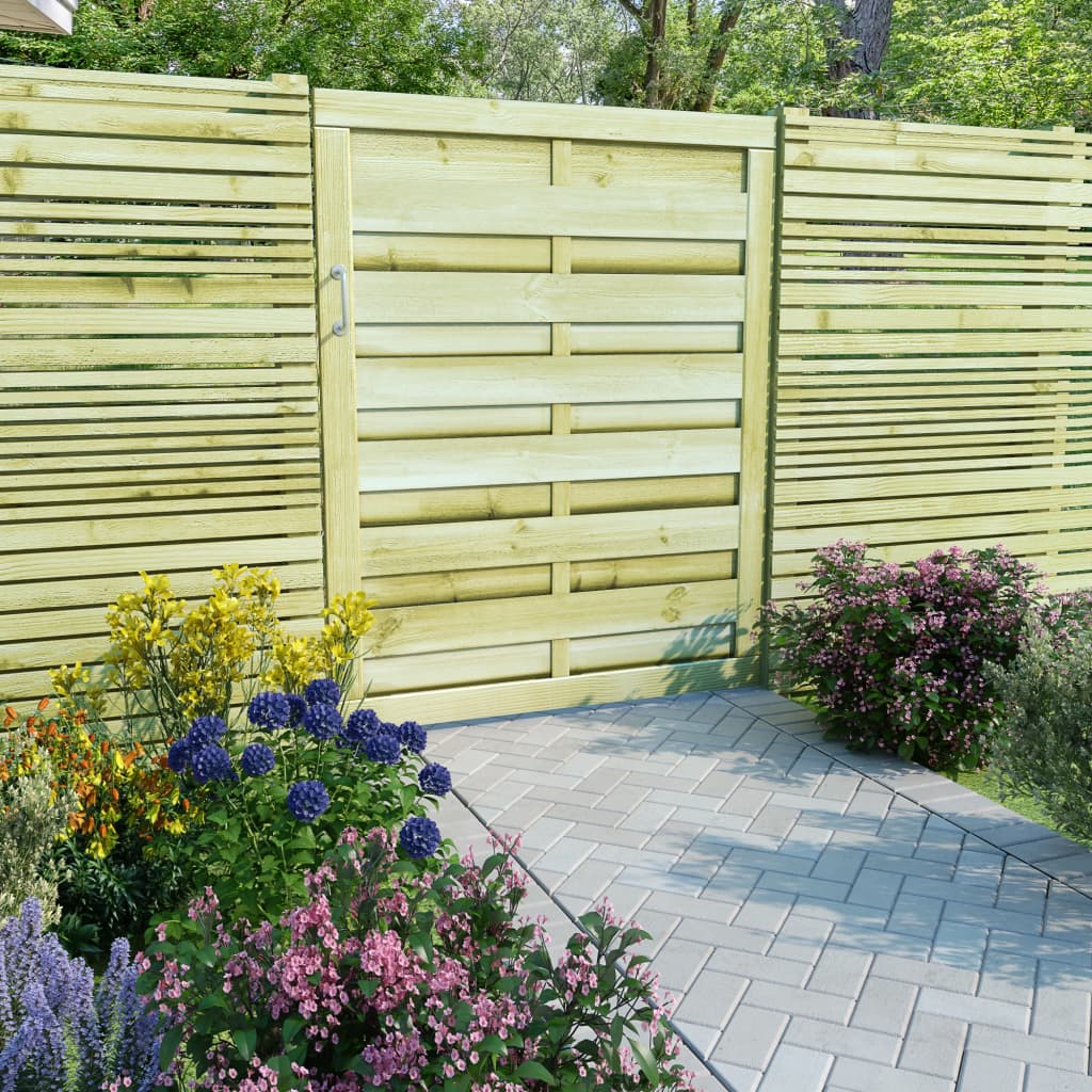 vidaXL Záhradná brána impregnované borovicové drevo FSC 100x125 cm 
