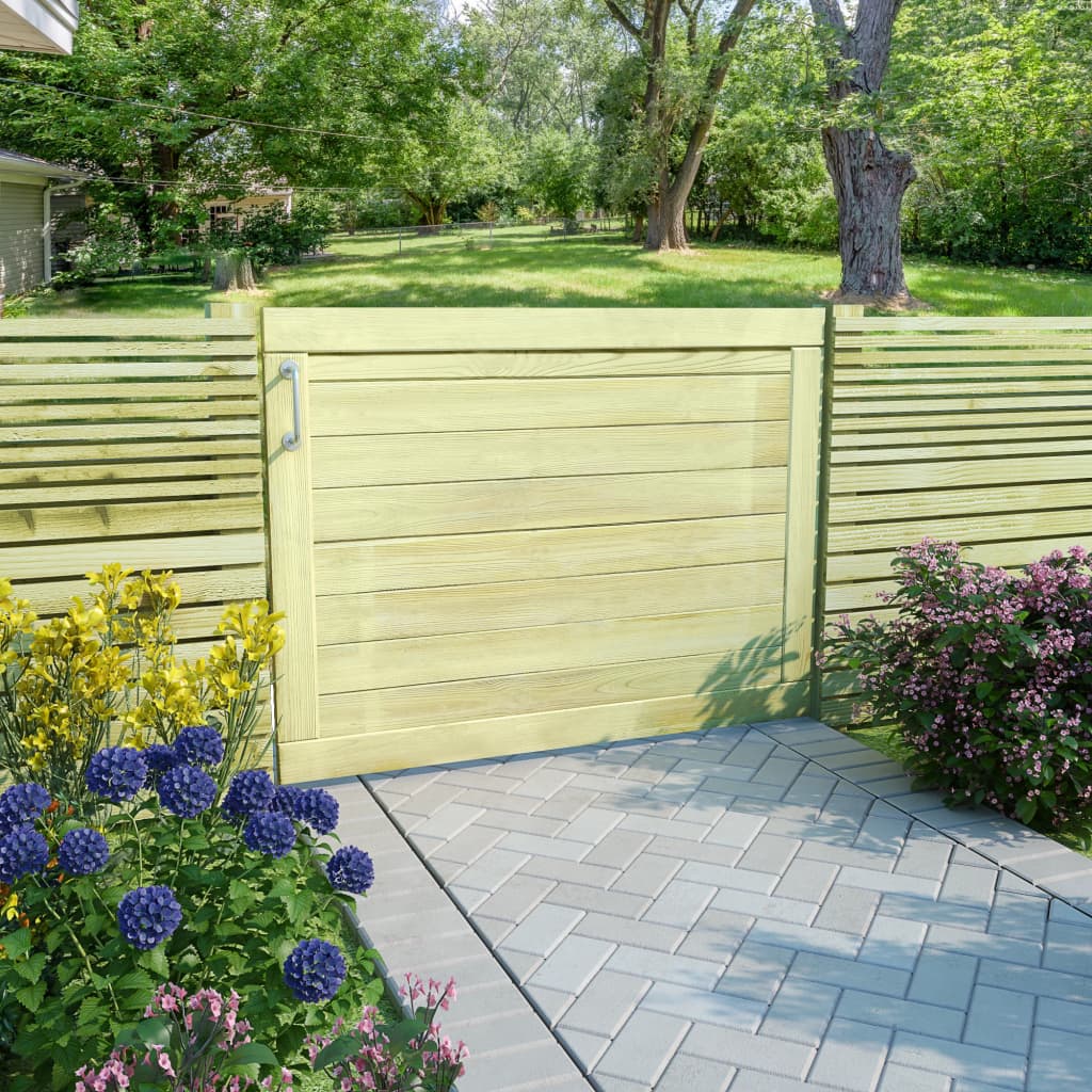 vidaXL Záhradná brána impregnované borovicové drevo FSC 75x100 cm 