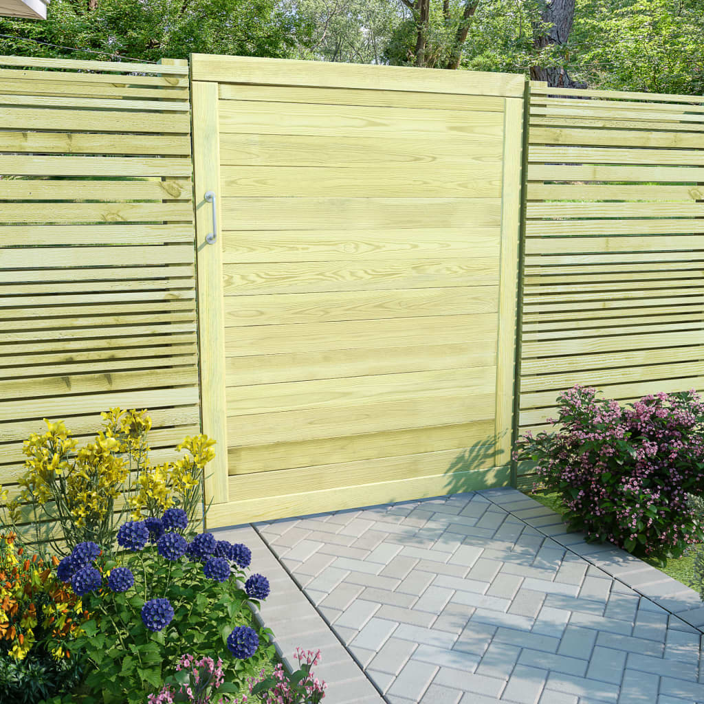 vidaXL Záhradná brána impregnované borovicové drevo FSC 125x100 cm 