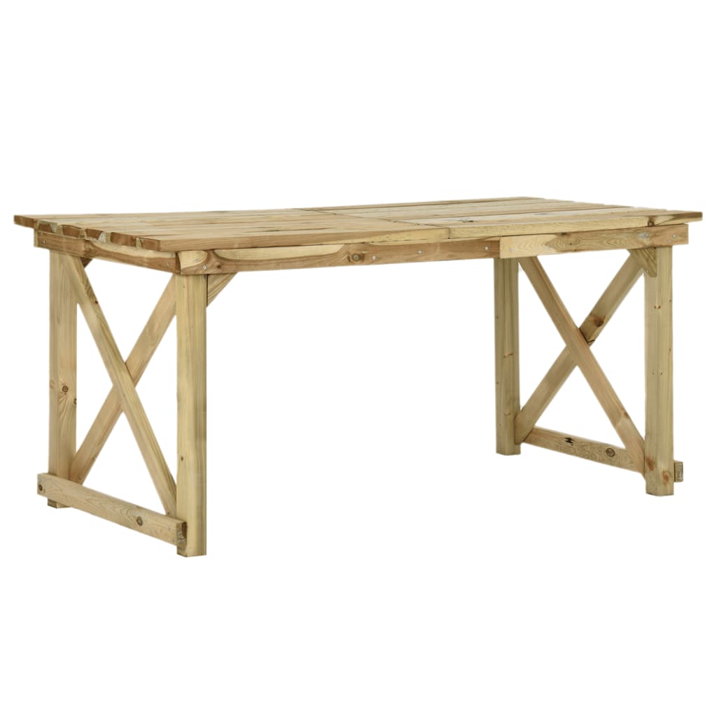 vidaXL Vonkajší jedálenský stôl 160x79x75 cm z FSC dreva