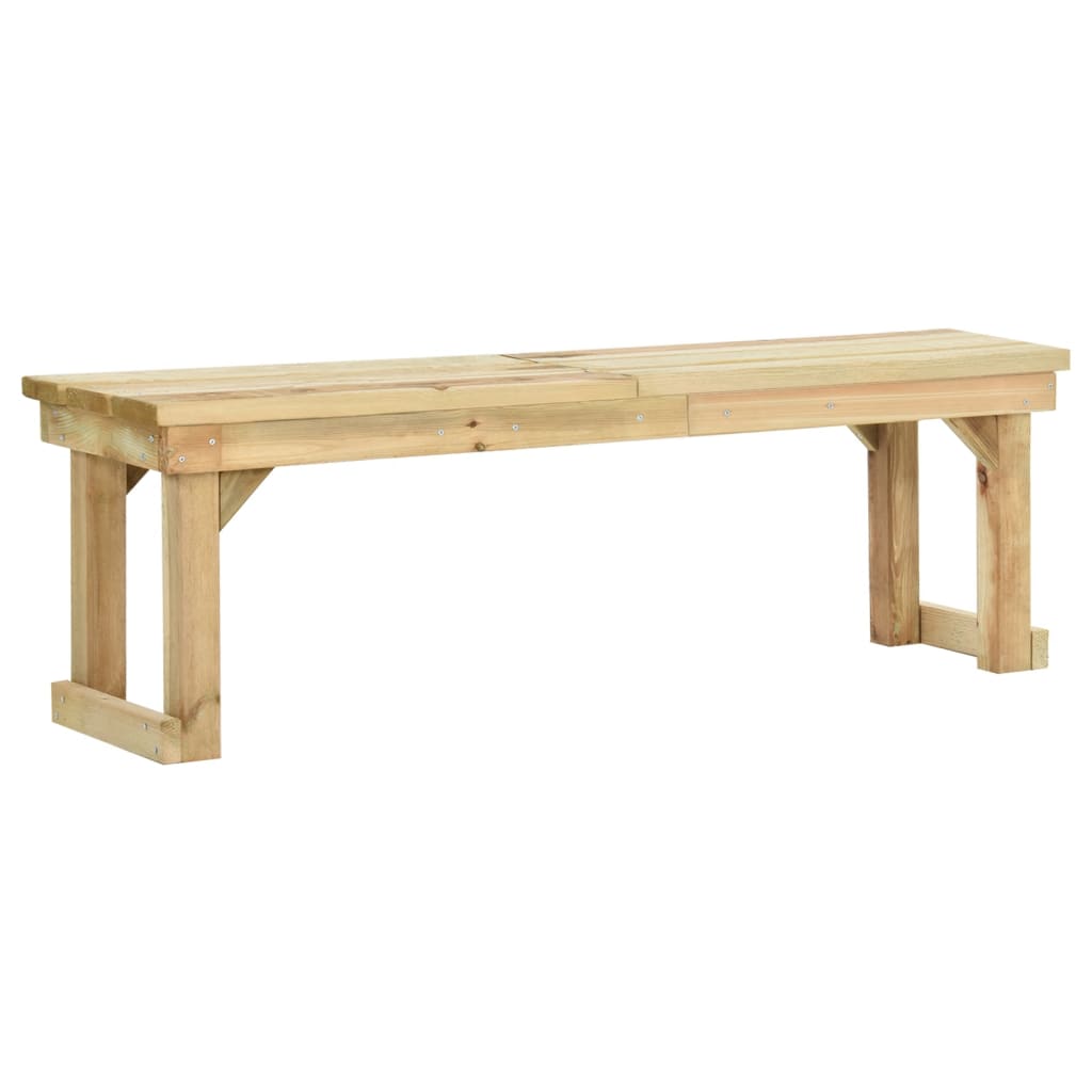 vidaXL Vonkajšia drevená lavička FSC 140x38x45 cm
