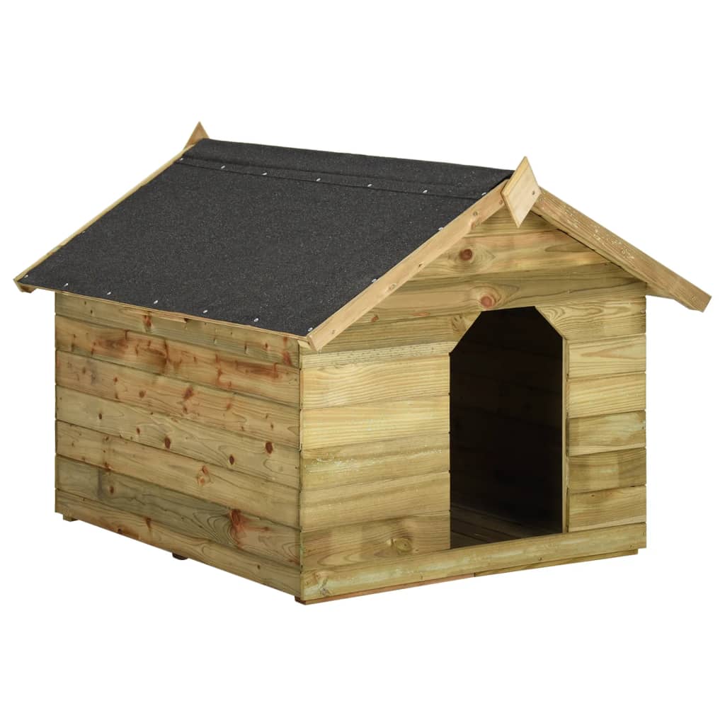 vidaXL Záhradná psia búda s otvárateľnou strechou FSC borovicové impregnované drevo