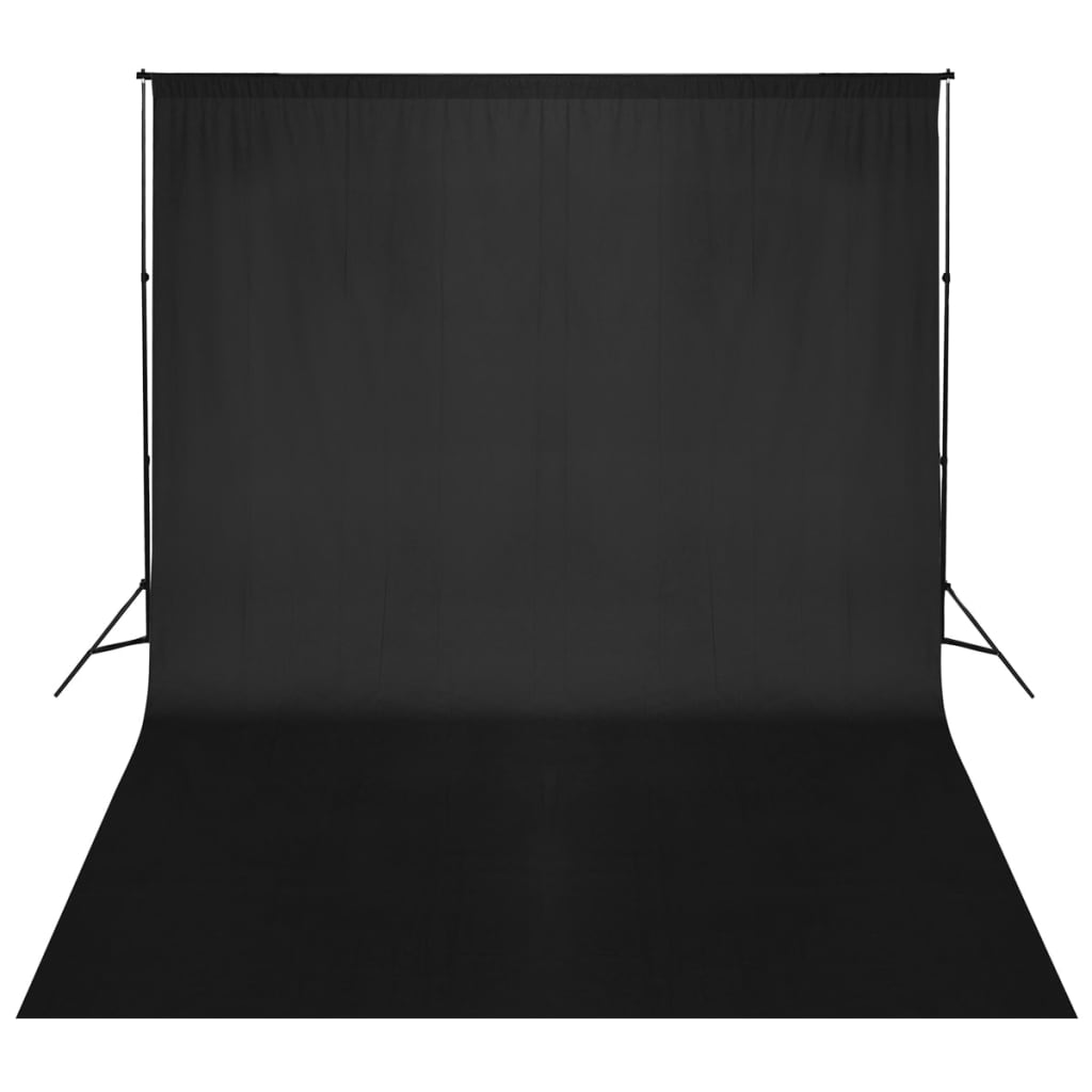vidaXL Systém na zavesenie fotopozadia 500 x 300 cm, čierne