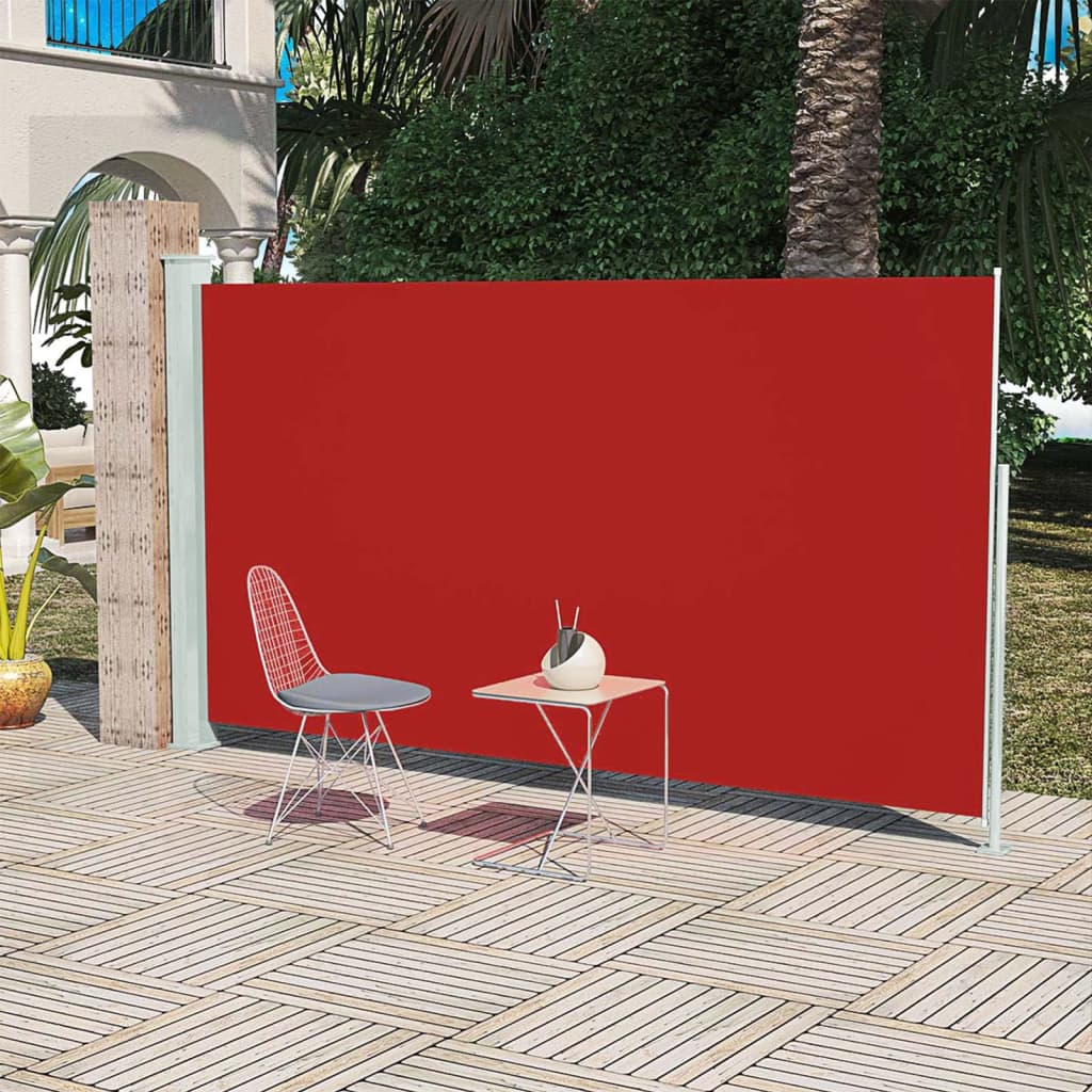 Bočná markíza na terasy/balkóny, 160x300 cm, červená