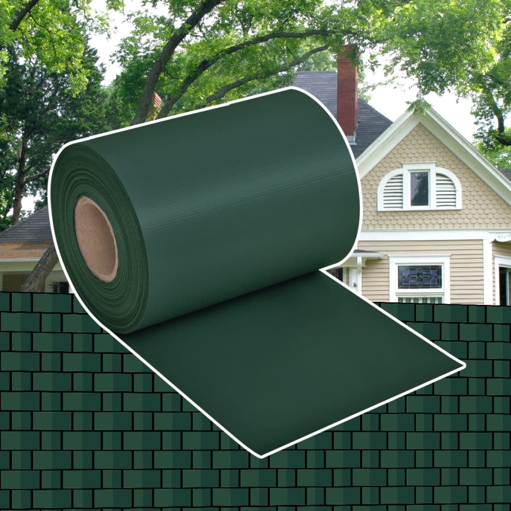 PVC zatieňovacia tkanina na oplotenie, zelená, 70 x 0,19 cm