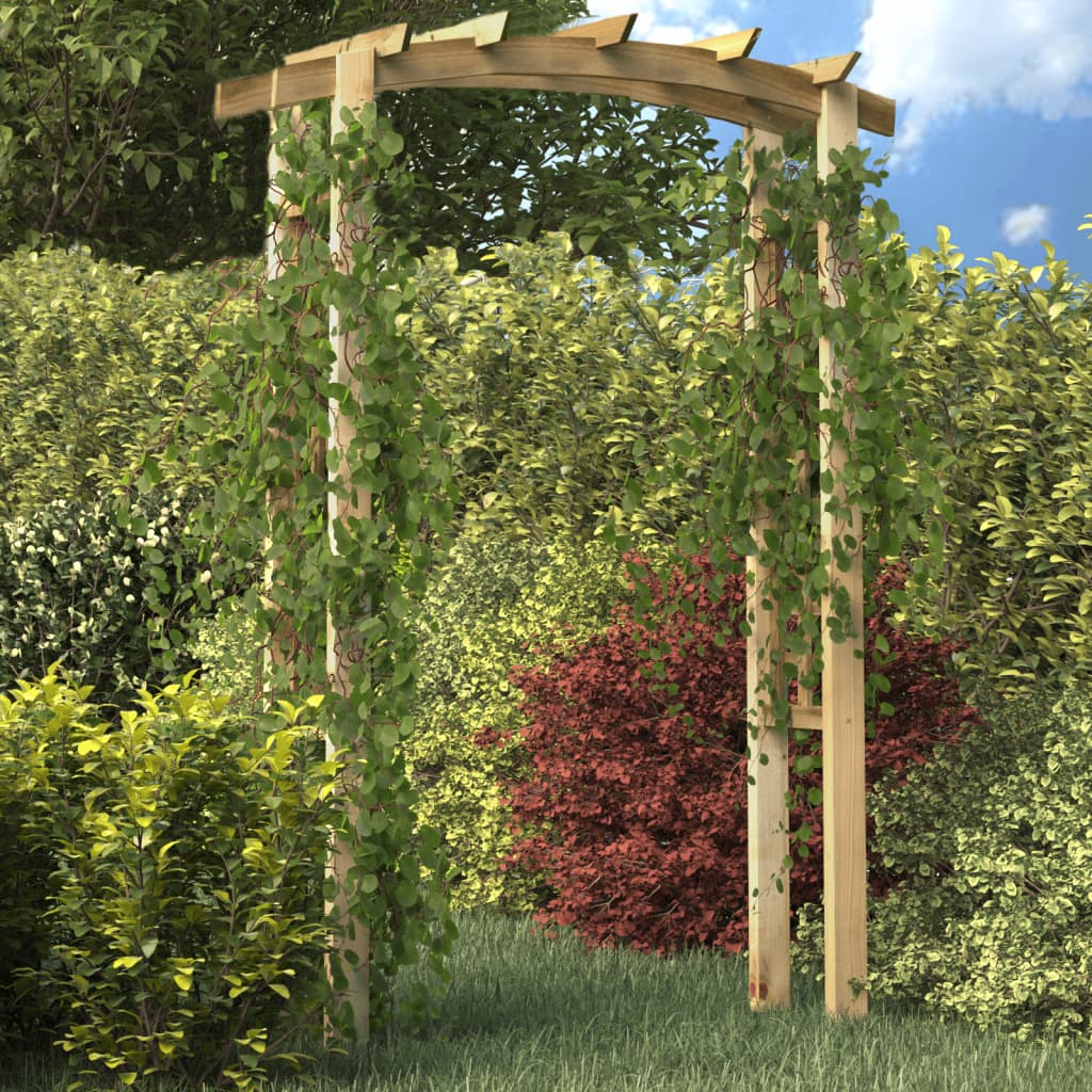 Drevený záhradný oblúk na popínavé rastliny s mriežkami 150x50x220cm