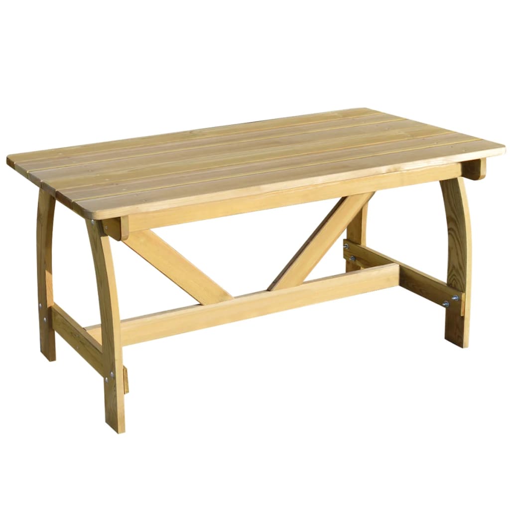 VidaXL Záhradný stôl, impregnované borovicové drevo