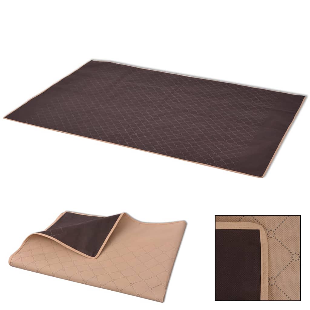 vidaXL Pikniková deka, béžovo-hnedá, 100x150 cm