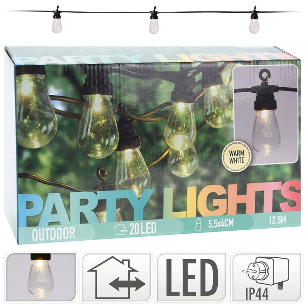 Súprava LED párty osvetlenia ProGarden 20 lámp 12 V