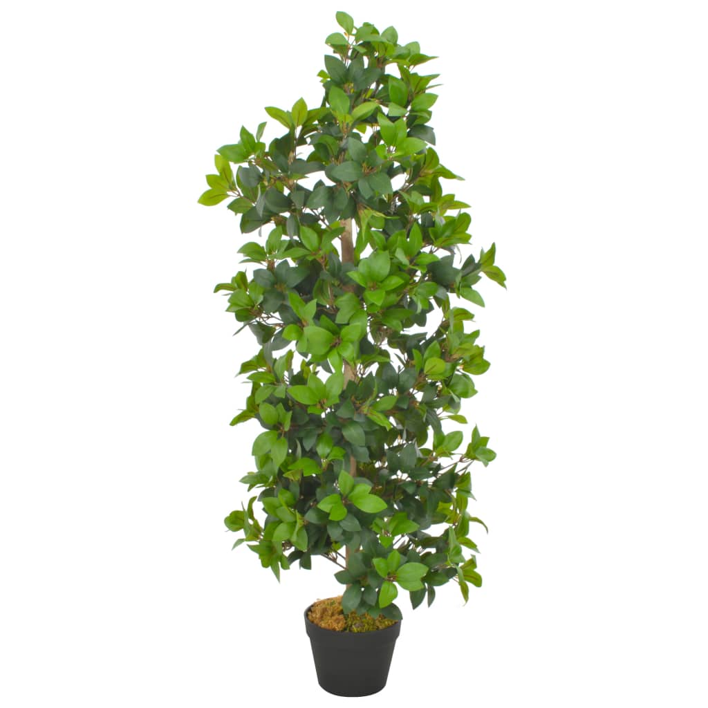 vidaXL Umelá rastlina, vavrín s kvetináčom, zelená 120 cm