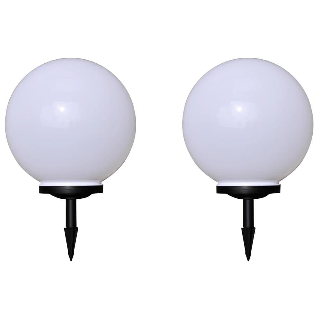 vidaXL Vonkajšie LED lampy k chodníku so špicatým hrotom 2 ks 40 cm