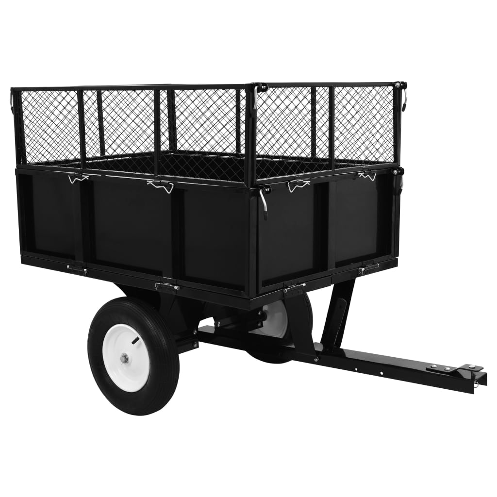 vidaXL Vyklápací vozík na kosačku, nosnosť 300 kg