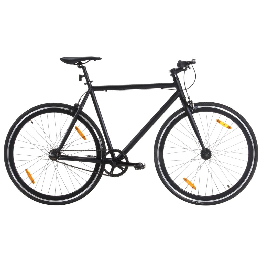 vidaXL Bicykel s pevným prevodom čierny 700c 55 cm
