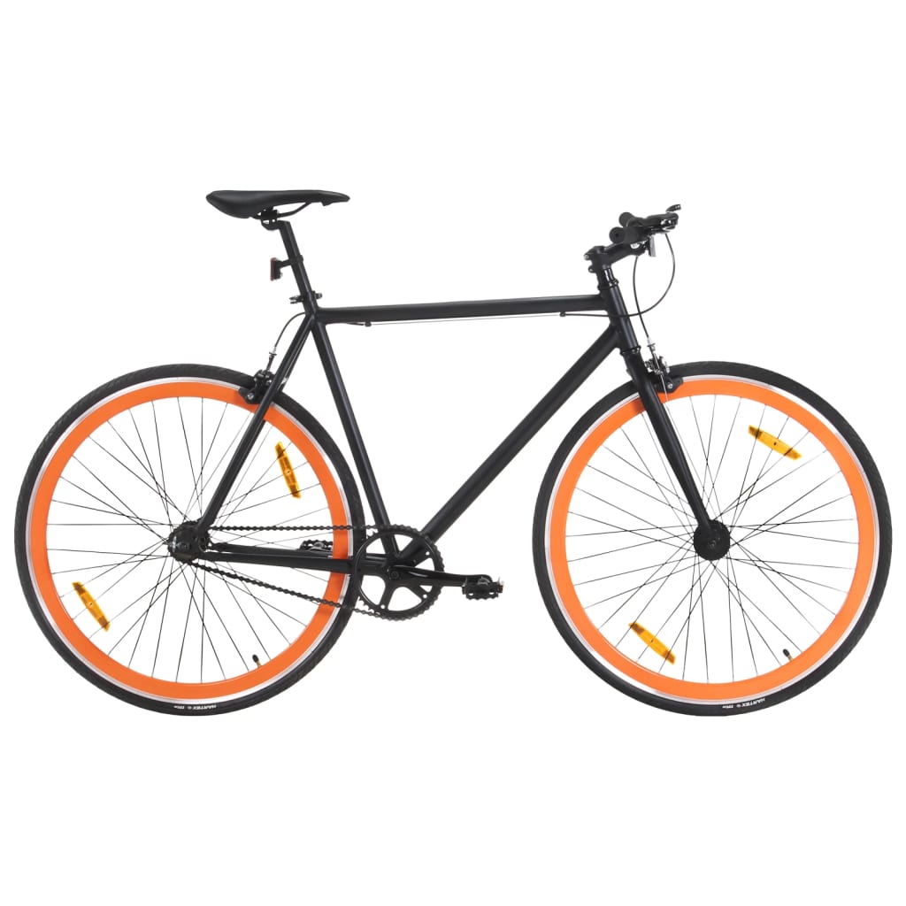 vidaXL Bicykel s pevným prevodom čierno-oranžový 700c 51 cm