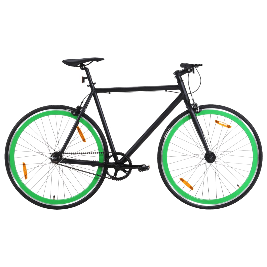 vidaXL Bicykel s pevným prevodom čierno-zelený 700c 51 cm