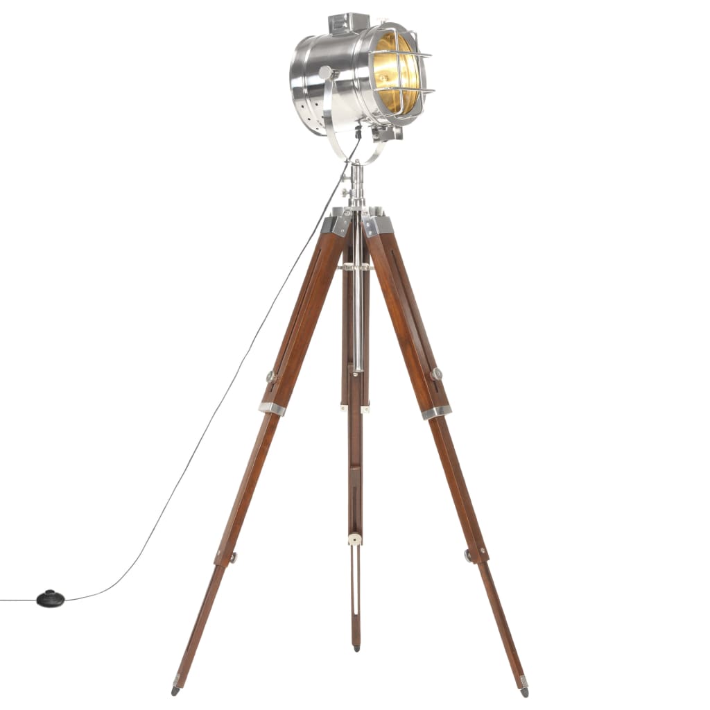 vidaXL Lampa na statíve 165 cm mangovníkový masív       
