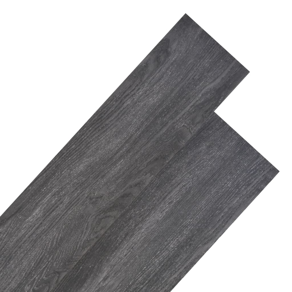 vidaXL Podlahové dosky z PVC 4,46 m² 3 mm, čierne 