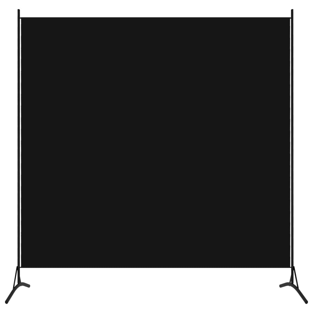vidaXL 1-panelový paraván čierny 175x180 cm 