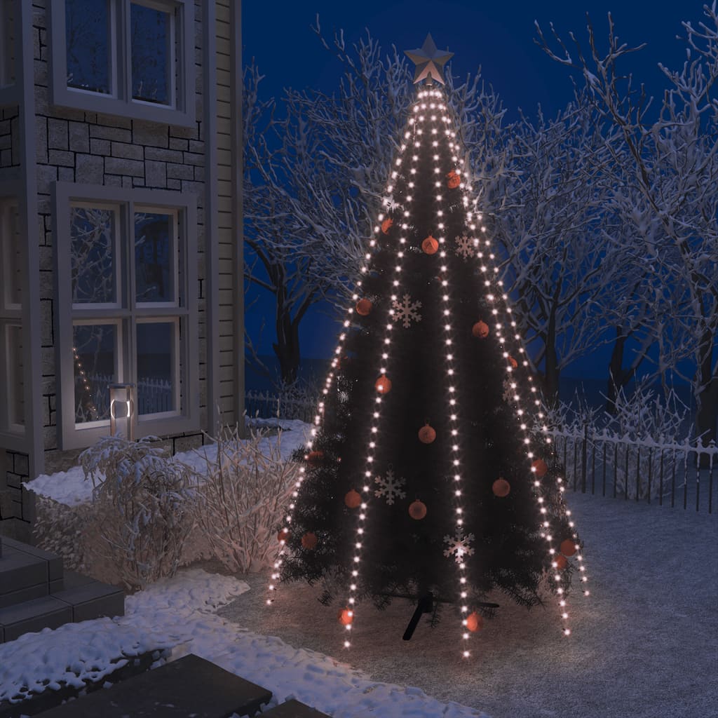 vidaXL Svetelná reťaz na vianočný stromček 400 LED diód, IP44 400 cm