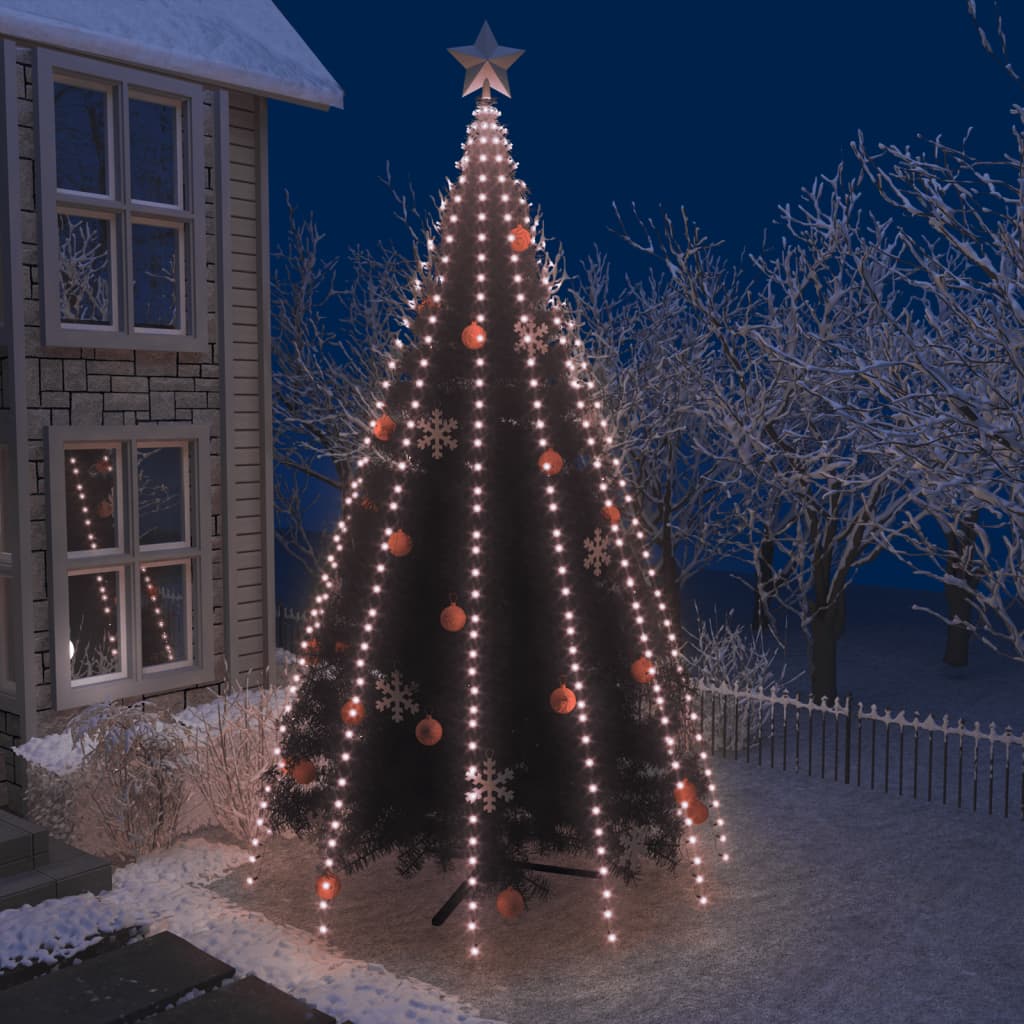 vidaXL Svetelná reťaz na vianočný stromček 500 LED diód, IP44 500 cm
