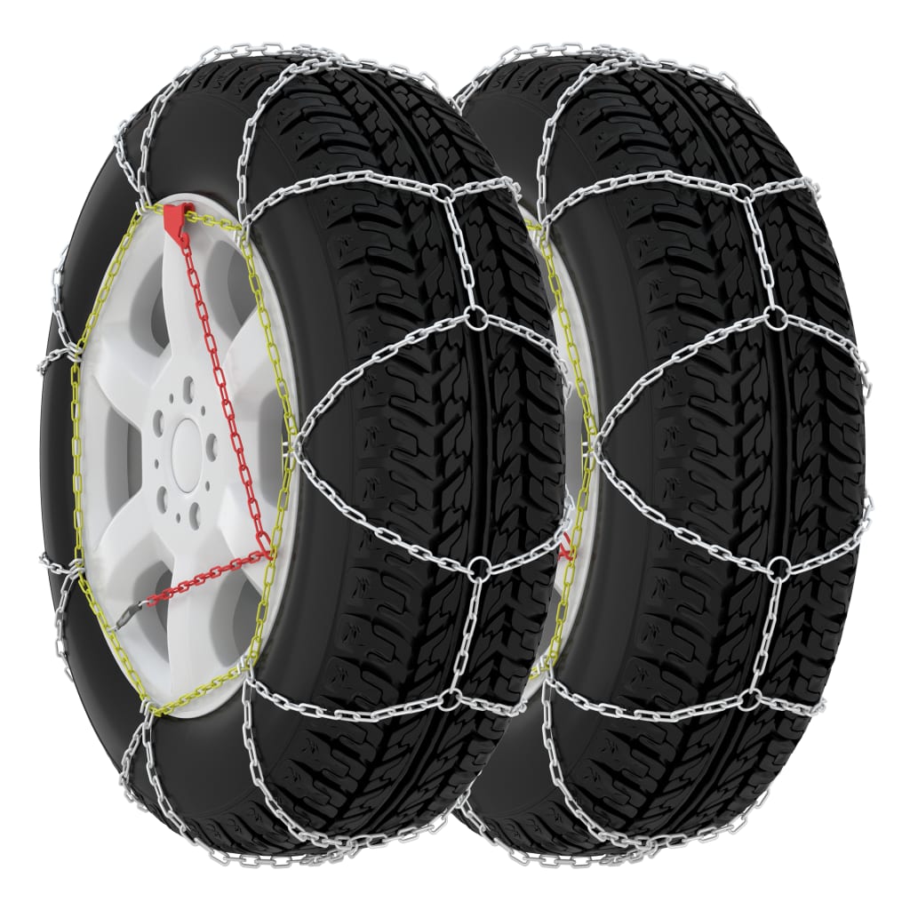 vidaXL Snehové reťaze na pneumatiky 2 ks 9 mm KN60