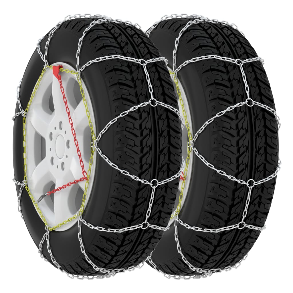 vidaXL Snehové reťaze na pneumatiky 2 ks 9 mm KN70