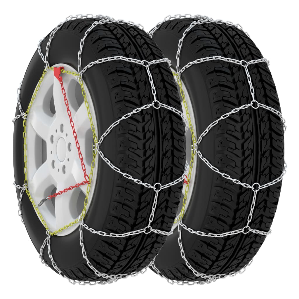 vidaXL Snehové reťaze na pneumatiky 2 ks 9 mm, KN100