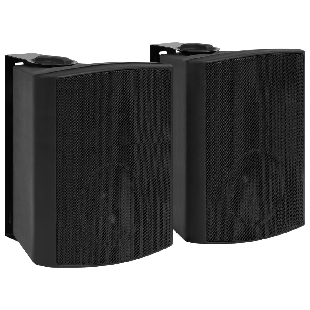 vidaXL Nástenné stereo reproduktory do interiéru a exteriéru 2 ks čierne 120 W
