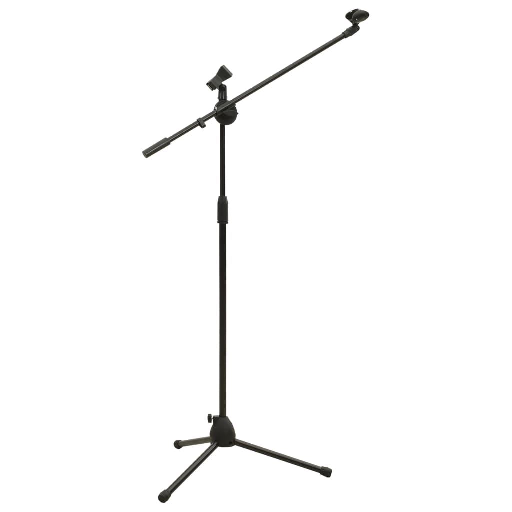vidaXL Statívový stojan na mikrofón s dvojitým držiakom s klipom
