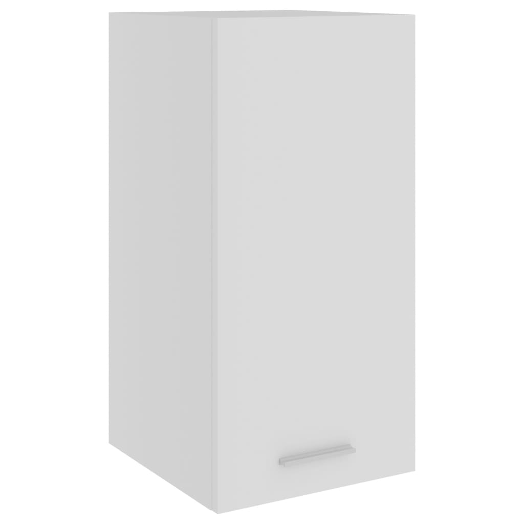 vidaXL Závesná skrinka, biela 29,5x31x60 cm, drevotrieska