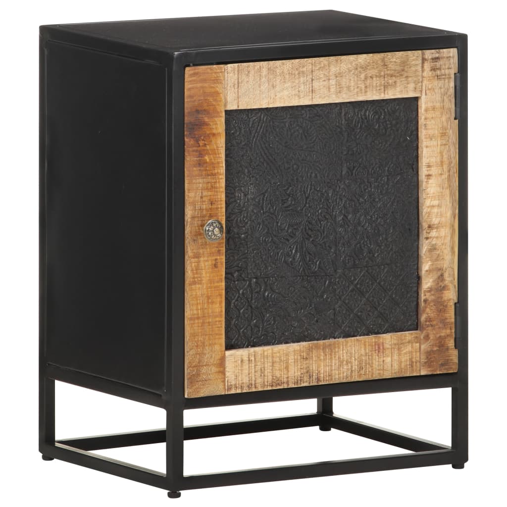 vidaXL Nočný stolík 40x30x50 cm surové mangovníkové drevo 