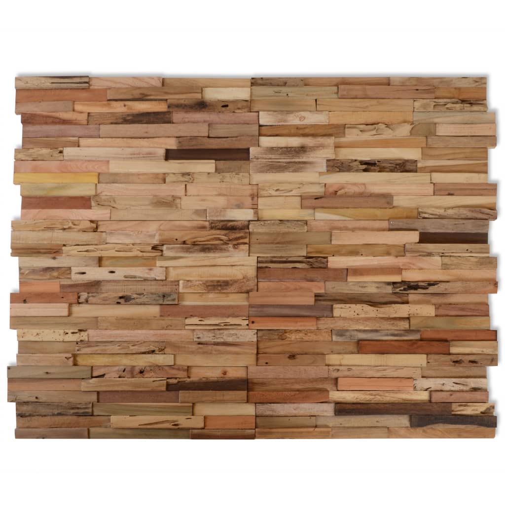 vidaXL Obkladové panely 10 ks 1,03 m² recyklované tíkové drevo
