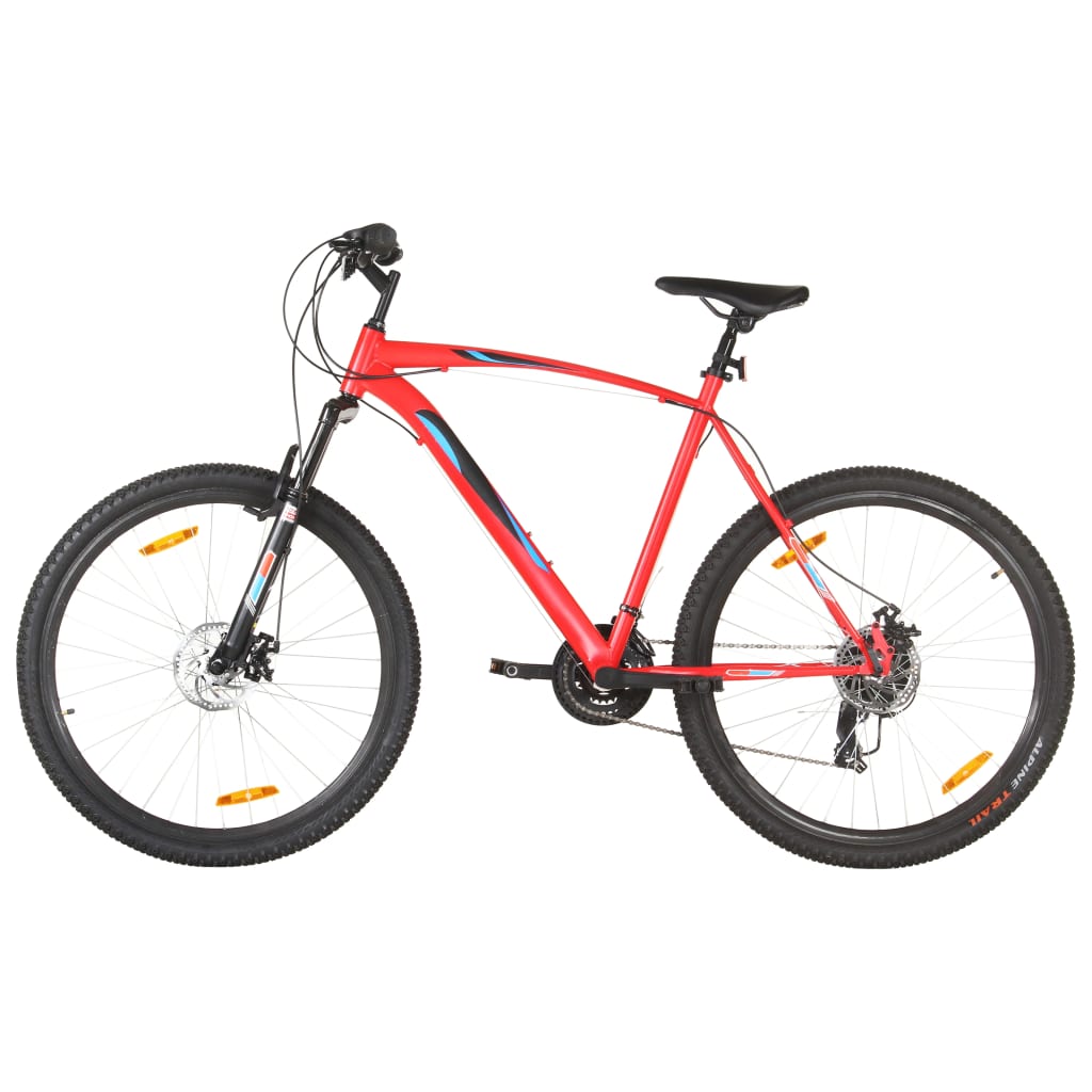 vidaXL Horský bicykel 21 rýchlostí 29" koleso 53 cm rám červený