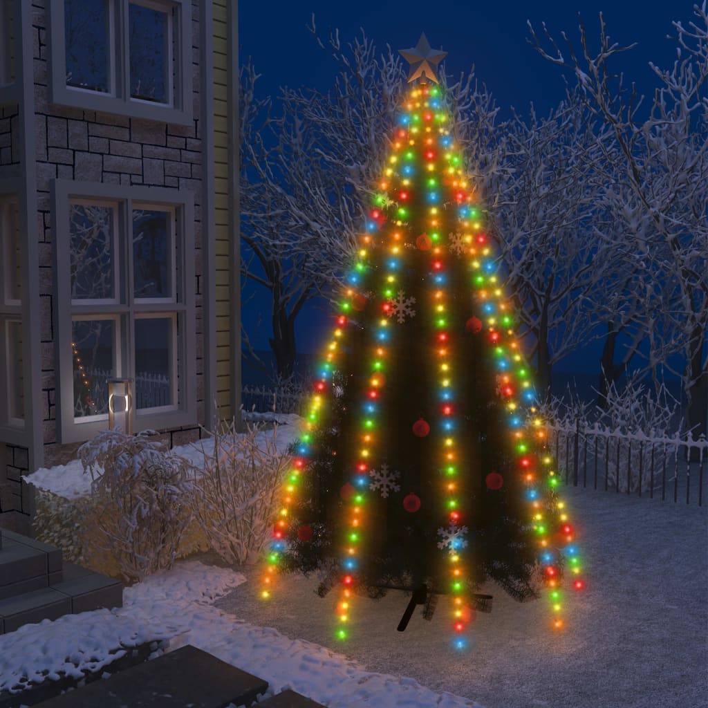 vidaXL Svetelná reťaz na vianočný stromček 400LED farebná 400cm 