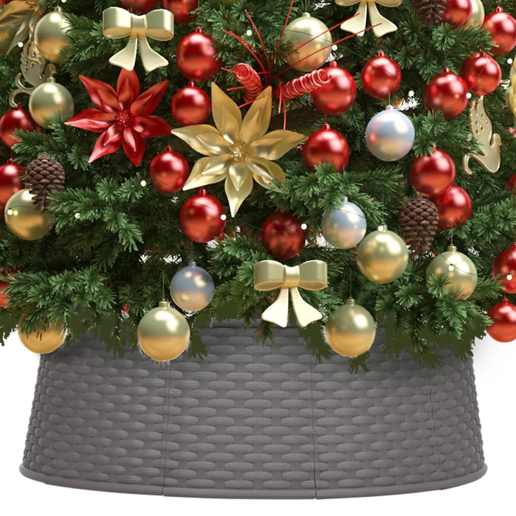 vidaXL Spodný kryt na vianočný stromček hnedý Ø 65x19,5 cm 