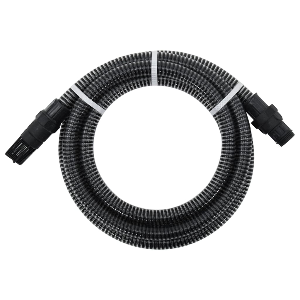vidaXL Sacia hadica s PVC konektormi 4 m 22 mm čierna 