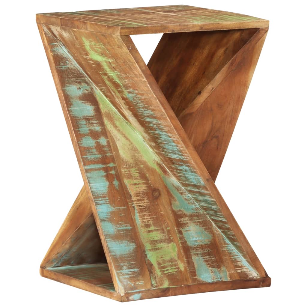 vidaXL Príručný stolík 35x35x55 cm recyklovaný masív