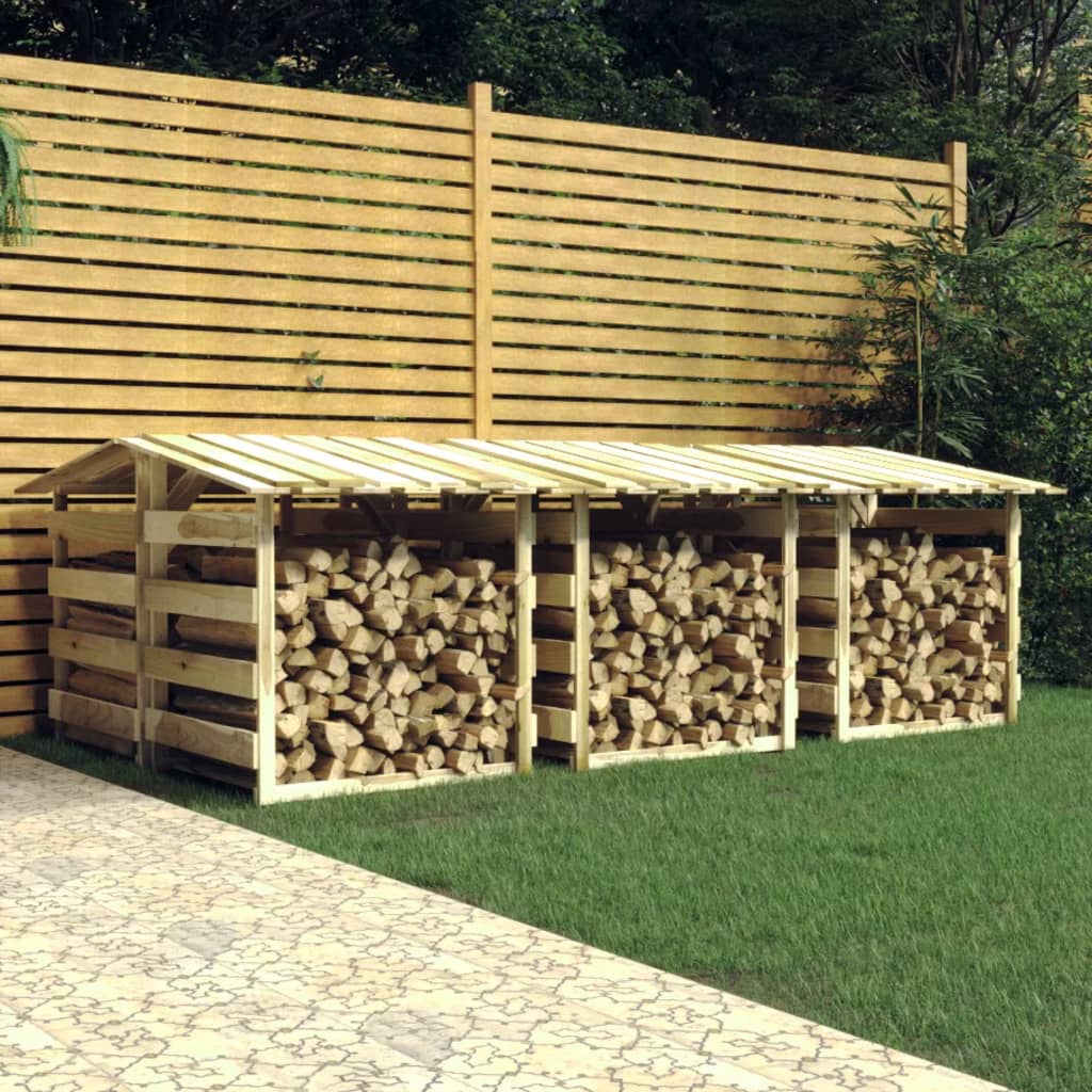 vidaXL Pergola so strechami 6 ks 100x90x100 cm impregnované borovicové drevo