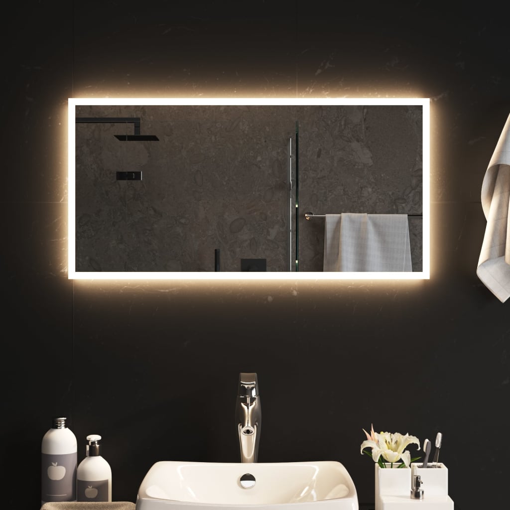 vidaXL LED kúpeľňové zrkadlo 80x40 cm