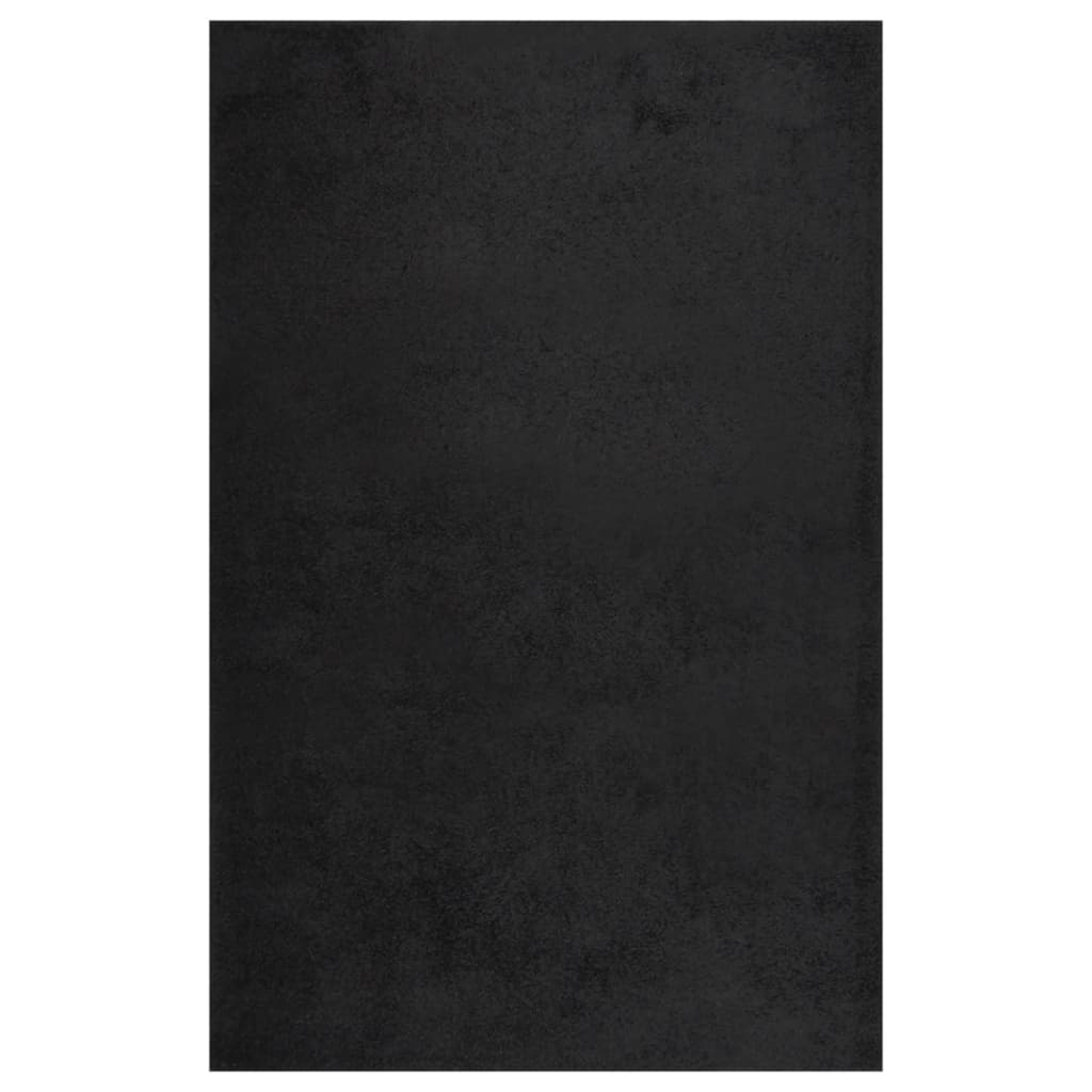 vidaXL Chlpatý koberec s vysokým vlasom čierny 200x290 cm