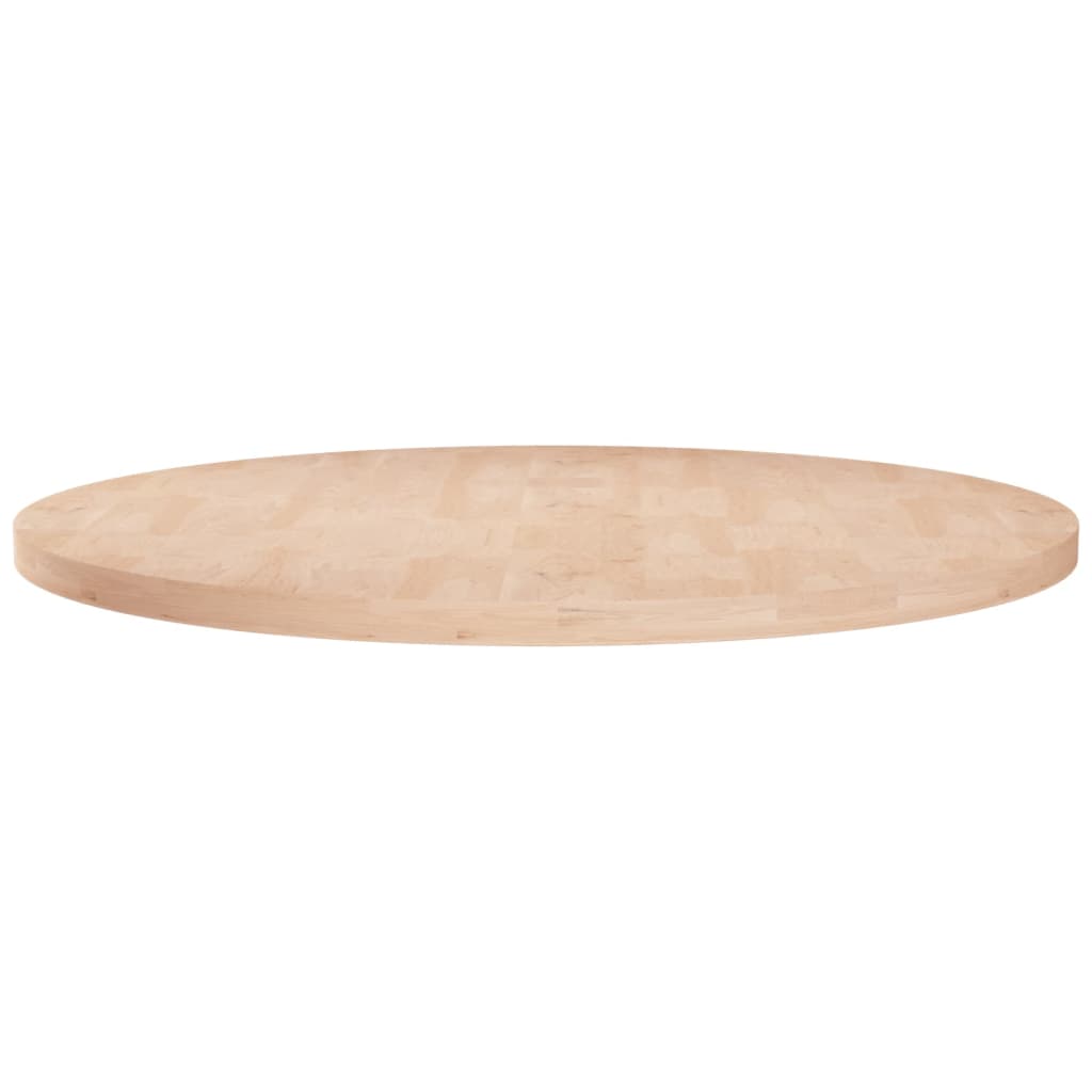 vidaXL Okrúhla stolová doska Ø80x2,5 cm neošetrený dubový masív